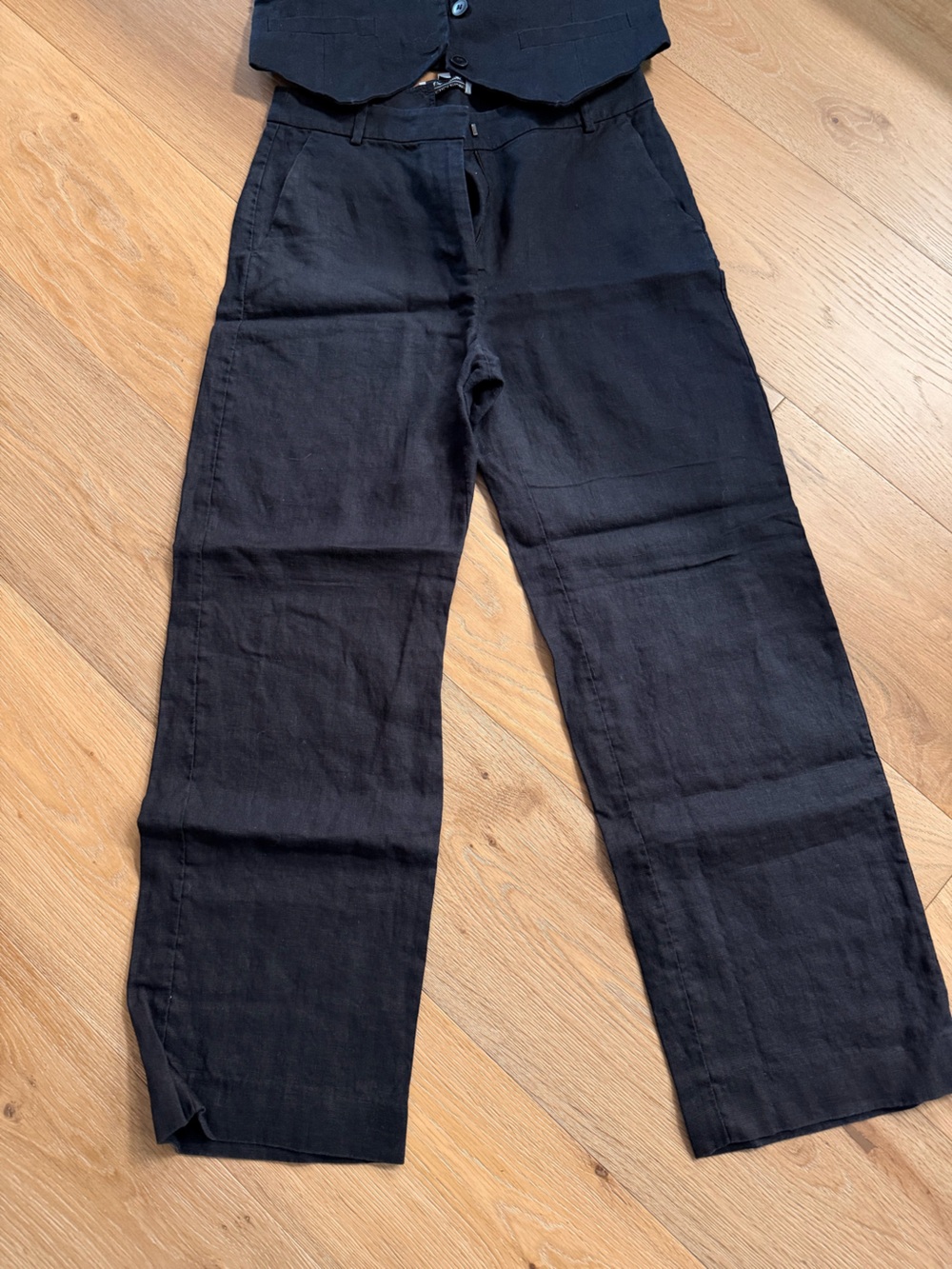 & Other Stories Black Tailored Trousers